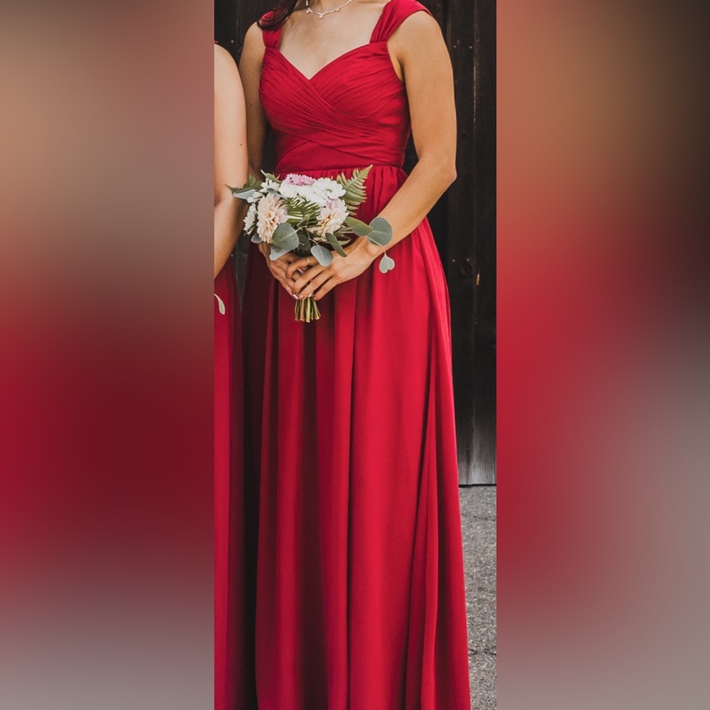 Azazie Raine Burgundy dress